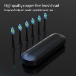 Kohandatud USB-laetav Sonic hambahari koos hoidikuga Smart Timeriga kiirlaadimisega